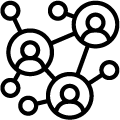 Icon Netzwerken Icon Netzwerken